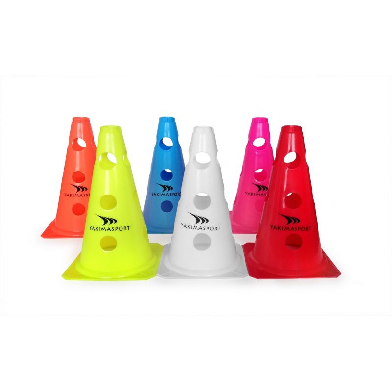 Pachołek z otworami Yakima 23 cm Biały 100624