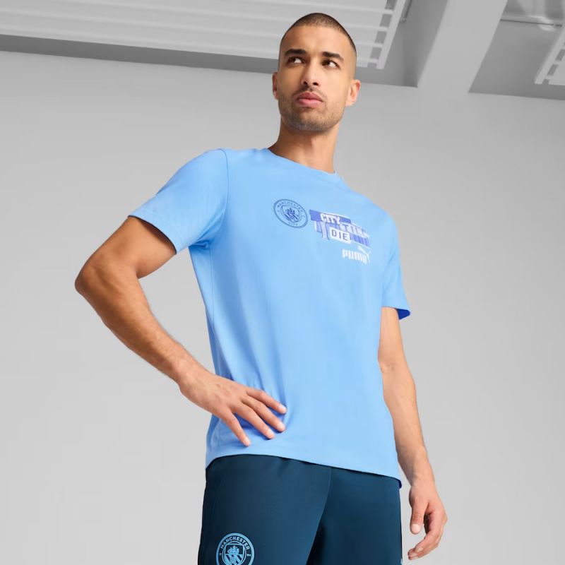 Koszulka Puma Manchester City ftbNGRY Tee M 779119-39 - obrazek 3