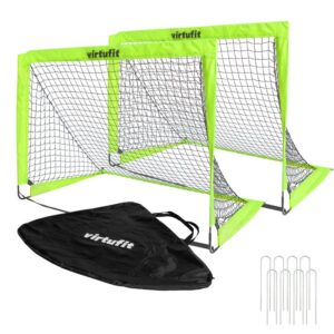 VIRTUFIT ZESTAW SKŁADANYCH BRAMEK DO PIŁKI NOŻNEJ - BRAMKI DO PIŁKI NOŻNEJ - 120 X 90 CM