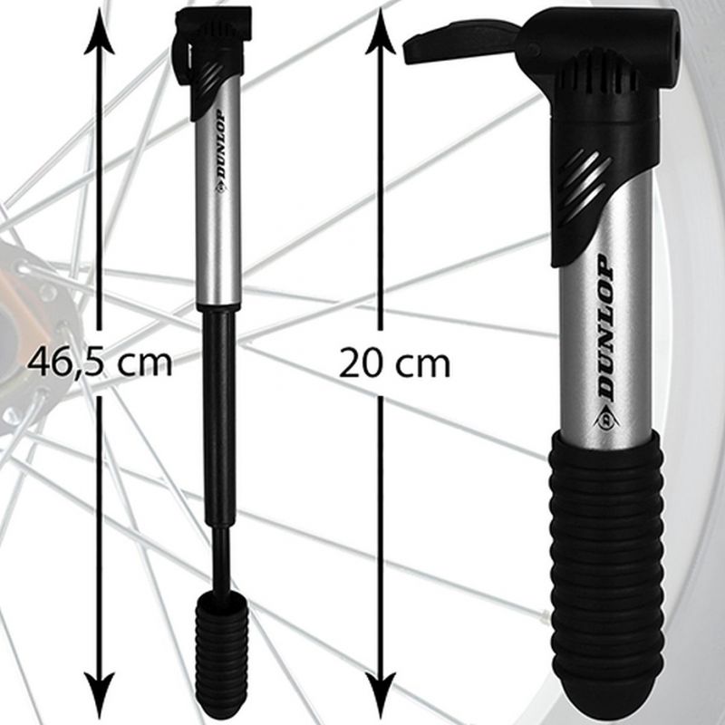 Pompka rowerowa Dunlop Mini Aluminiowa 102184 - obrazek 10