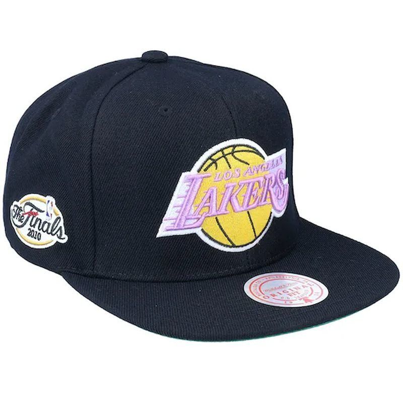 Czapka z daszkiem Mitchell & Ness NBA Los Angeles Lakers Top Spot Snapback Hwc Lakers HHSS2976-LALYYPPPBLCK - obrazek 2