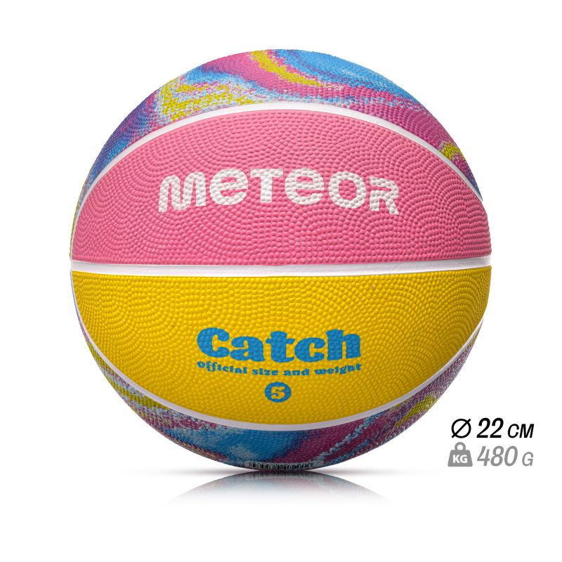 Piłka do koszykówki Meteor Catch 5 16810 roz.5 - obrazek 11