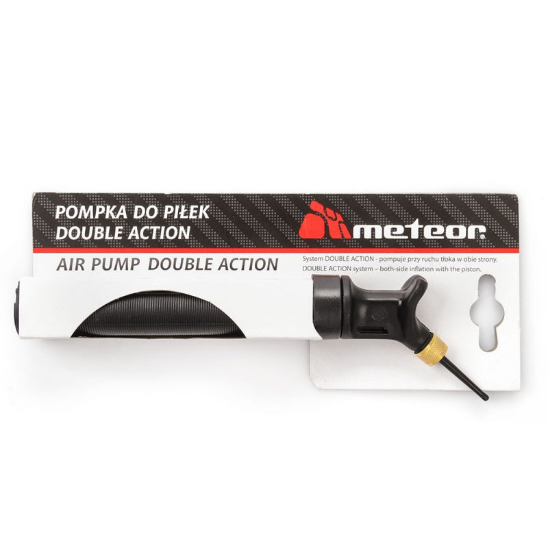 Pompka do piłek Meteor Double Action - obrazek 7