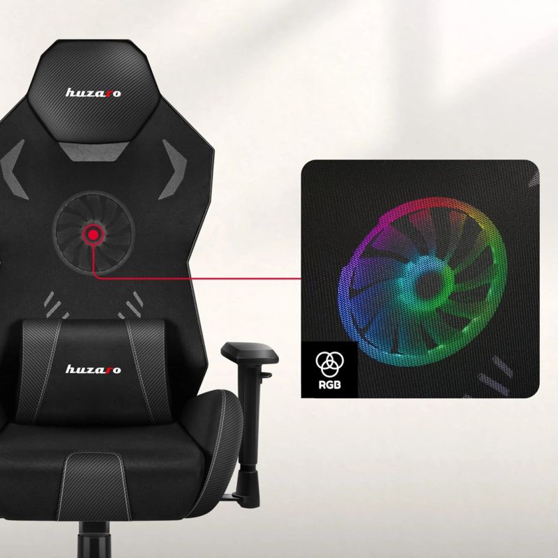 Fotel gamingowy Huzaro Combat 7.6 RGB Black - obrazek 8