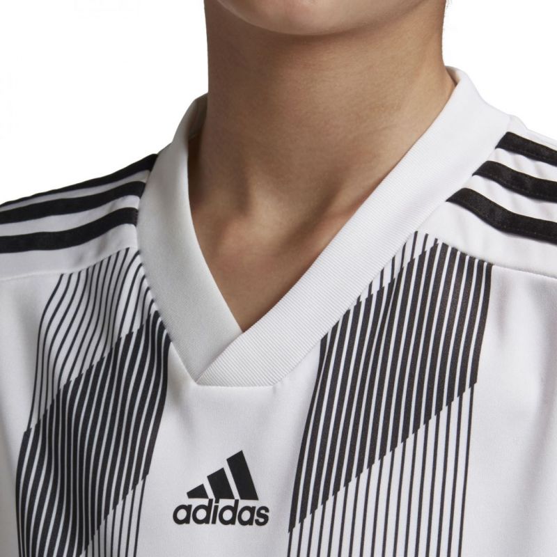 Koszulka adidas Striped 19 Jr DU4398 - obrazek 3