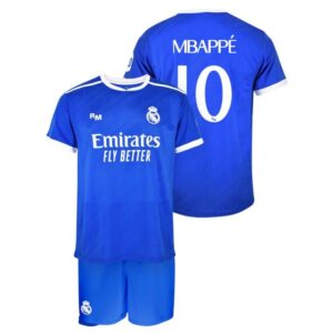 Real Madryt komplet koszulka spodenki junior Mbappe box RM25B3