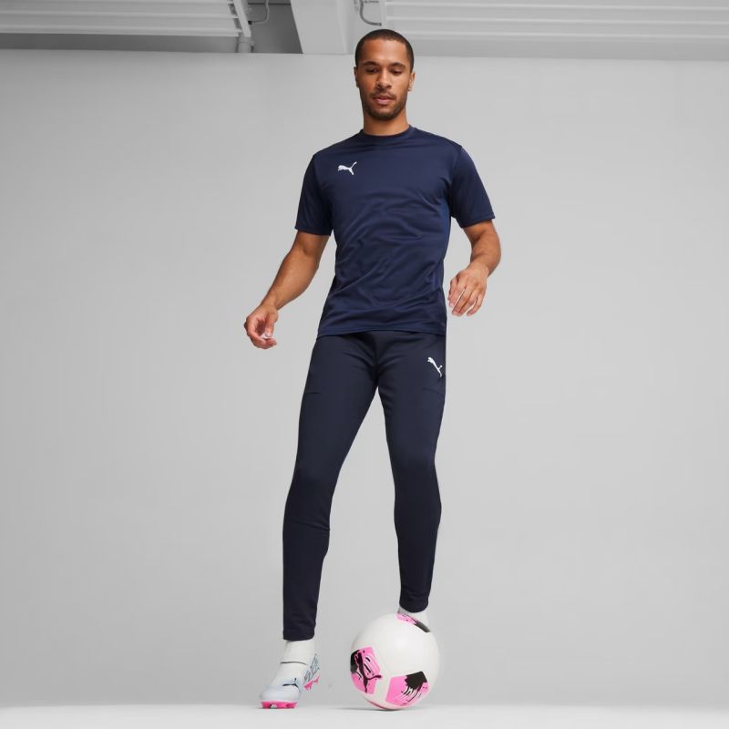 Spodnie męskie Puma Team Goal Slim Training granatowe 659037 06 - obrazek 7